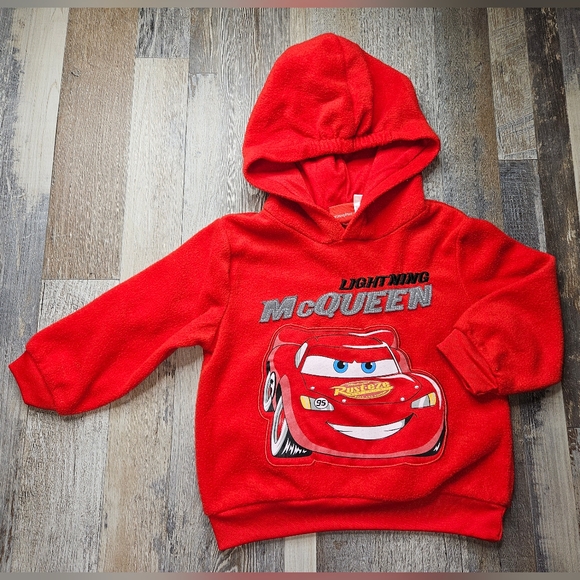 Disney Other - Disney X Pixar Cars Lightning McQueen 3T Fleece Hoodie